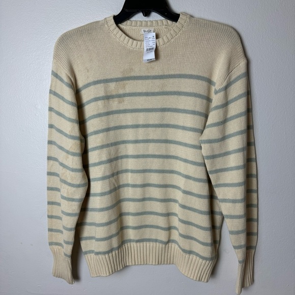 John Galt White & Grey Thin Striped Brianna Sweater - Picture 4 of 12